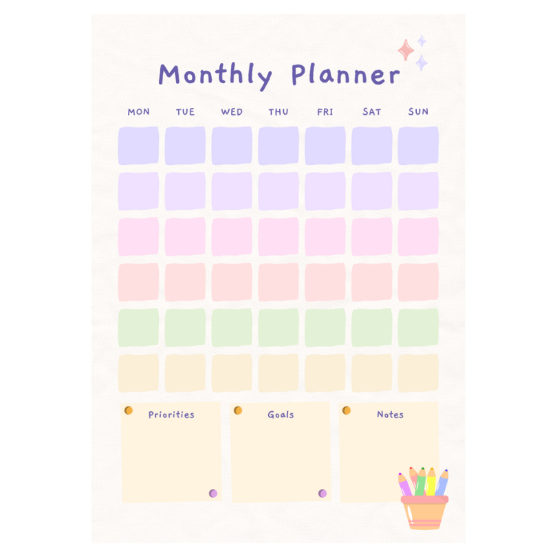 Planner ติดผนัง ติดตู้เย็น ขนาด A4 เคลือบแข็ง เขียนลบได้ - Image 9
